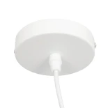 GLOBOSTAR® JASPER 01374 Μοντέρνο Κρεμαστό Φωτιστικό Οροφής με Ντουί 1 x E27 AC 220-240V IP20 - Λευκό - Μ25 x Π25 x Υ22cm