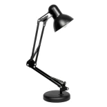 GLOBOSTAR® DESK 01538 Μοντέρνο Επιτραπέζιο Φωτιστικό Πορτατίφ με Ντουί 1 x E27 AC 220-240V IP20 - Μαύρο - Μ15 x Π15 x Υ67cm