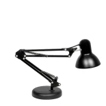 GLOBOSTAR® DESK 01538 Μοντέρνο Επιτραπέζιο Φωτιστικό Πορτατίφ με Ντουί 1 x E27 AC 220-240V IP20 - Μαύρο - Μ15 x Π15 x Υ67cm