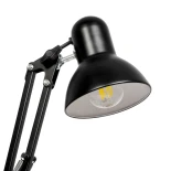 GLOBOSTAR® DESK 01538 Μοντέρνο Επιτραπέζιο Φωτιστικό Πορτατίφ με Ντουί 1 x E27 AC 220-240V IP20 - Μαύρο - Μ15 x Π15 x Υ67cm