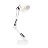 GLOBOSTAR® DESK 01539 Μοντέρνο Επιτραπέζιο Φωτιστικό Πορτατίφ με Ντουί 1 x E27 AC 220-240V IP20 - Λευκό - Μ15 x Π15 x Υ67cm