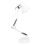 GLOBOSTAR® DESK 01539 Μοντέρνο Επιτραπέζιο Φωτιστικό Πορτατίφ με Ντουί 1 x E27 AC 220-240V IP20 - Λευκό - Μ15 x Π15 x Υ67cm