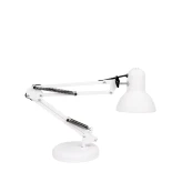 GLOBOSTAR® DESK 01539 Μοντέρνο Επιτραπέζιο Φωτιστικό Πορτατίφ με Ντουί 1 x E27 AC 220-240V IP20 - Λευκό - Μ15 x Π15 x Υ67cm