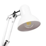 GLOBOSTAR® DESK 01539 Μοντέρνο Επιτραπέζιο Φωτιστικό Πορτατίφ με Ντουί 1 x E27 AC 220-240V IP20 - Λευκό - Μ15 x Π15 x Υ67cm