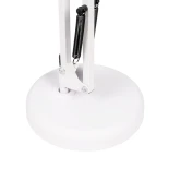 GLOBOSTAR® DESK 01539 Μοντέρνο Επιτραπέζιο Φωτιστικό Πορτατίφ με Ντουί 1 x E27 AC 220-240V IP20 - Λευκό - Μ15 x Π15 x Υ67cm