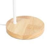 GLOBOSTAR® RIBBON 01574 Μοντέρνο Επιτραπέζιο Φωτιστικό Πορτατίφ με Ντουί 1 x E27 AC 220-240V IP20 - Λευκό & Μπεζ - Μ15 x Π30 x Υ49cm