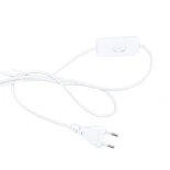 GLOBOSTAR® RIBBON 01574 Μοντέρνο Επιτραπέζιο Φωτιστικό Πορτατίφ με Ντουί 1 x E27 AC 220-240V IP20 - Λευκό & Μπεζ - Μ15 x Π30 x Υ49cm