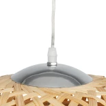 GLOBOSTAR® MANGEA 01634 Boho Κρεμαστό Φωτιστικό Οροφής με Ντουί 1 x E27 AC 220-240V IP20 - Μπεζ - Μ32 x Π32 x Υ30cm