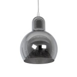 GLOBOSTAR® BOSSANOVA 01313 Μοντέρνο Κρεμαστό Φωτιστικό Οροφής με Ντουί 1 x E27 AC 220-240V IP20 - Γκρι - Μ18 x Π18 x Υ23cm