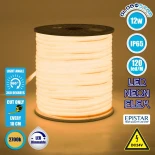 GLOBOSTAR® NEOTUBE 70582 Ταινία Neon Flex LED 12W/m 840lm/m 360° DC 24V Αδιάβροχο IP65 120 x SMD2835 Chip/m Θερμό Λευκό 2700K Dimmable - Sanan SMD Chip - Μ100 x Π1.3 x Υ1.3cm - 3 Χρόνια Εγγύηση