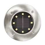 GLOBOSTAR® SOLARPIN 71503 Διακοσμητικό Φωτιστικό Κήπου LED 3W 120lm 60° DC 5V με Φωτοβολταϊκό Panel 5V 0.1W & Επαναφορτιζόμενη Μπαταρία Li-ion 3.2V 600mAh Αδιάβροχο IP65 Θερμό Λευκό 2700K - Πακέτο 4 Τεμαχίων - Μ12 x Π12 x Υ13cm - 2 Χρόνια Εγγύηση