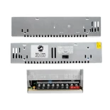 GLOBOSTAR® LUMIVOLT 73046 Τροφοδοτικό/Μετασχηματιστής PELV 400W 16.6A DC 24V IP20 - AC 220-240V σε DC 24V / Ρυθμιζόμενo από DC 22.5V έως DC 25.5V - Μ20 x Π10 x Υ5cm - 3 Χρόνια Εγγύηση
