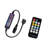 GLOBOSTAR® CCTCONTROLLER 73356 Σετ Dimmer / Controller με RF Ασύρματο Χειριστήριο με 2 x 3A 72W Κανάλια DC 12-24V 6A 144W Max IP20 - RF2.4Ghz - Μ8.3 x Π8.3 x Υ3.2cm - 2 Χρόνια Εγγύηση