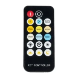GLOBOSTAR® CCTCONTROLLER 73356 Σετ Dimmer / Controller με RF Ασύρματο Χειριστήριο με 2 x 3A 72W Κανάλια DC 12-24V 6A 144W Max IP20 - RF2.4Ghz - Μ8.3 x Π8.3 x Υ3.2cm - 2 Χρόνια Εγγύηση