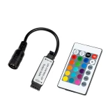 GloboStar® 73402 Ασύρματος LED RGB Controller με Χειριστήριο IR 5v (30w) 12v (72w) 24v (144w)