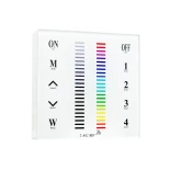 Ασύρματο LED RGB Χειριστήριο Αφής και Τοίχου 2.4G RF Έως και 4 Διαφορετικά Groups DC GloboStar 73417