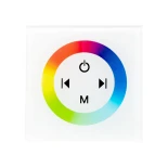 LED RGB Controller Λευκό Τοίχου Αφής 12v (144w) - 24v (288w) DC GloboStar 77419