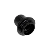 GLOBOSTAR® LAMPHOLDER 78959 Ντουί E27 με Ροδέλα IP20 Μαύρο - Μ5.8 x Π5.8 x Υ5.8cm