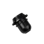 GLOBOSTAR® LAMPHOLDER 78959 Ντουί E27 με Ροδέλα IP20 Μαύρο - Μ5.8 x Π5.8 x Υ5.8cm