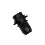 GloboStar® 78961 ΣΕΤ Ντουί E14 με Ροδέλα Πλαστικό Μάυρο DIY