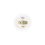 GLOBOSTAR® LAMPHOLDER 78962 Ντουί E14 με Ροδέλα IP20 Λευκό - Μ4.5 x Π4.5 x Υ5.6cm