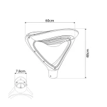 GLOBOSTAR® SQUARE 90507 Φωτιστικό Στύλου/Κολώνας Πλατείας/Πάρκου/Κήπου με Ασύρματο Χειριστήριο LED 20W 800lm 120° Ενσωματωμένο Φωτοβολταϊκό Panel 6V 20W & Επαναφορτιζόμενη Μπαταρία Li-ion 3.2V 20000mAh με Αισθητήρα Κίνησης-Ημέρας-Νύχτας Αδιάβροχο IP65 Θερ