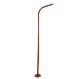 GLOBOSTAR® URBANO-280 GLB-000-0011 Μεταλλικός Γαλβανισμένος Στύλος Φωτισμού για Φωτοβολταϊκό Φωτιστικό Δρόμου Εξωτερικού Χώρου - RAL 8004 Corten Καφε Ματ - Μ84 x Π25 x Υ280cm