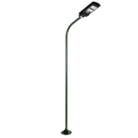 GLOBOSTAR® URBANO-280 GLB-000-0012 Μεταλλικός Γαλβανισμένος Στύλος Φωτισμού για Φωτοβολταϊκό Φωτιστικό Δρόμου Εξωτερικού Χώρου - RAL 6009 Κυπαρίσσι Ματ - Μ84 x Π25 x Υ280cm