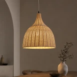 kelvo® BAHAMAS KLV-102-0002 Κρεμαστό Φωτιστικό Οροφής για Λάμπα με Ντουί E27 AC 220-240V IP20 - Μπεζ - Μ45 x Π45 x Υ45cm