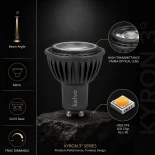 kelvo® KYRON 3° KLV-103-0002 Σποτ GU10 MR16 LED 3W 330lm CRI≥90 3° AC 220-240V IP20 Θερμό Λευκό 2700K Dimmable - CREE XPE Chip - Γκρι Ανθρακί Ματ - Μ5 x Π5 x Υ5.8cm - 3 Χρόνια Εγγύηση