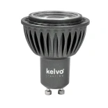 kelvo® KYRON 10° KLV-103-0004 Σποτ GU10 MR16 LED 5W 550lm CRI≥90 10° AC 220-240V IP20 Θερμό Λευκό 2700K Dimmable - CREE CXA Chip - Γκρι Ανθρακί Ματ - Μ5 x Π5 x Υ5.8cm - 3 Χρόνια Εγγύηση