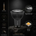 kelvo® KYRON 10° KLV-103-0007 Σποτ GU10 MR16 LED 7W 840lm CRI≥90 10° AC 220-240V IP20 Φυσικό Λευκό 4500K Dimmable - CREE CXA Chip - Γκρι Ανθρακί Ματ - Μ5 x Π5 x Υ5.8cm - 3 Χρόνια Εγγύηση