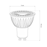 kelvo® KYRON DTW 15° KLV-103-0012 Σποτ GU10 MR16 LED 7W 770lm CRI≥90 15° AC 220-240V IP20 Θερμό Λευκό 3000K έως 1800K Dim-to-Warm Dimmable - Bridgelux COB Chip - Γκρι Ανθρακί Ματ - Μ5 x Π5 x Υ5.8cm - 3 Χρόνια Εγγύηση