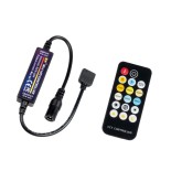 GLOBOSTAR® CCTCONTROLLER 73356 Σετ Dimmer / Controller με RF Ασύρματο Χειριστήριο με 2 x 3A 72W Κανάλια DC 12-24V 6A 144W Max IP20 - RF2.4Ghz - Μ8.3 x Π8.3 x Υ3.2cm - 2 Χρόνια Εγγύηση