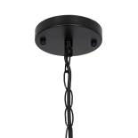 GLOBOSTAR® LOOP 00904 Μοντέρνο Κρεμαστό Φωτιστικό Οροφής με Ντουί 4 x E27 AC 220-240V IP20 - Μαύρο - Μ52 x Π52 x Υ42cm