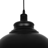 GloboStar® ANDY 01000 Μοντέρνο Κρεμαστό Φωτιστικό Καμπάνα Μονόφωτο 1 x E27 IP20 Μαύρο & Χρυσό Μέταλλο - Μ35 x Π35 x Y28cm