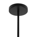 GloboStar® CONFOR 01036 Μοντέρνο Φωτιστικό Οροφης Ανάρτηση Πολύφωτο 6 x E27 IP20 Μαύρο Μέταλλο - Μ24 x Π24 x Υ8cm