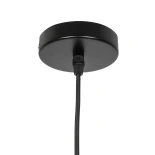 GloboStar® TRIANGLE 01063 Μοντέρνο Κρεμαστό Φωτιστικό Γεωμετρικό Σχήμα Μονόφωτο 1 x E27 IP20 Μαύρο Μέταλλο - Μ25 x Π25 x Y21cm