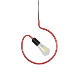 GLOBOSTAR® LIBBY 01095-1 Παιδικό Κρεμαστό Φωτιστικό Οροφής με Ντουί 1 x E27 AC 220-240V IP20 - Κόκκινο - Μ28 x Π28 x Υ16cm