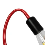 GLOBOSTAR® LIBBY 01095-1 Παιδικό Κρεμαστό Φωτιστικό Οροφής με Ντουί 1 x E27 AC 220-240V IP20 - Κόκκινο - Μ28 x Π28 x Υ16cm