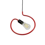 GLOBOSTAR® LIBBY 01095-1 Παιδικό Κρεμαστό Φωτιστικό Οροφής με Ντουί 1 x E27 AC 220-240V IP20 - Κόκκινο - Μ28 x Π28 x Υ16cm