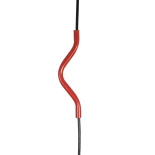 GLOBOSTAR® LIBBY 01095-1 Παιδικό Κρεμαστό Φωτιστικό Οροφής με Ντουί 1 x E27 AC 220-240V IP20 - Κόκκινο - Μ28 x Π28 x Υ16cm
