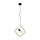 GLOBOSTAR® LIBBY 01096-1 Παιδικό Κρεμαστό Φωτιστικό Οροφής με Ντουί 1 x E27 AC 220-240V IP20 - Πράσινο & Μαύρο - Μ31 x Π31 x Υ16cm