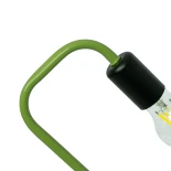 GLOBOSTAR® LIBBY 01096-1 Παιδικό Κρεμαστό Φωτιστικό Οροφής με Ντουί 1 x E27 AC 220-240V IP20 - Πράσινο & Μαύρο - Μ31 x Π31 x Υ16cm