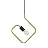 GLOBOSTAR® LIBBY 01096-1 Παιδικό Κρεμαστό Φωτιστικό Οροφής με Ντουί 1 x E27 AC 220-240V IP20 - Πράσινο & Μαύρο - Μ31 x Π31 x Υ16cm