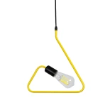 GloboStar® LIBBY 01097-1 Παιδικό Κρεμαστό Φωτιστικό Γεωμετρικό Σχήμα Μονόφωτο 1 x E27 IP20 Κίτρινο Μέταλλο - Μ31 x Π31 x Υ16cm