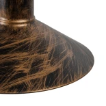 GLOBOSTAR® VINSA 01136 Boho Φωτιστικό Τοίχου - Απλίκα με Ντουί 1 x E27 AC 220-240V IP20 - Χάλκινο & Μπεζ - Μ50 x Π27 x Υ25cm