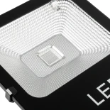 GLOBOSTAR® RGBFLOOD 75602 Προβολέας με IR Ασύρματο Χειριστήριο LED 50W 3250lm 120° AC 220-240V Αδιάβροχο IP66 Πολύχρωμο RGB Dimmable - COB Chip - Μαύρο Ματ - Μ28.5 x Π23.5 x Υ10cm - 2 Χρόνια Εγγύηση