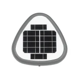 GLOBOSTAR® NATURE 90532 Φωτιστικό Κολωνάκι Κήπου LED 10W 500lm 120° DC 5V με Ενσωματωμένο Φωτοβολταϊκό Panel 6V 2W & Επαναφορτιζόμενη Μπαταρία Li-ion 3.2V 8000mAh με Αισθητήρα Ημέρας-Νύχτας Αδιάβροχο IP65 Ψυχρό Λευκό 6000K - Sanan SMD Chip - Γκρι Ανθρακί 