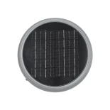 GLOBOSTAR® SHARP 90533 Φωτιστικό Κολωνάκι Κήπου LED 10W 500lm 120° DC 5V με Ενσωματωμένο Φωτοβολταϊκό Panel 6V 2W & Επαναφορτιζόμενη Μπαταρία Li-ion 3.2V 8000mAh με Αισθητήρα Ημέρας-Νύχτας Αδιάβροχο IP65 Ψυχρό Λευκό 6000K - Sanan SMD Chip - Γκρι Ανθρακί -